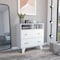 Tuhome Portanova Two Drawer Dresser, Two Open Shelves, Superior Top, Four Legs, White CLB6739 - alternate 3